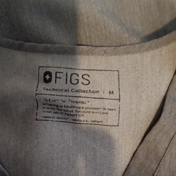 Figs Gray Track Pants Joggers with Elastic Waistband Casma Zamora Style Womens - Picture 10 of 13